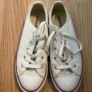 Converse all star low white
